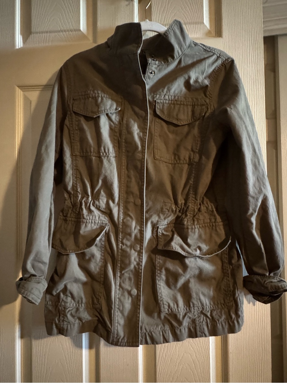 Banana Republic Olive Green Jacket with Chain Hanger Detail